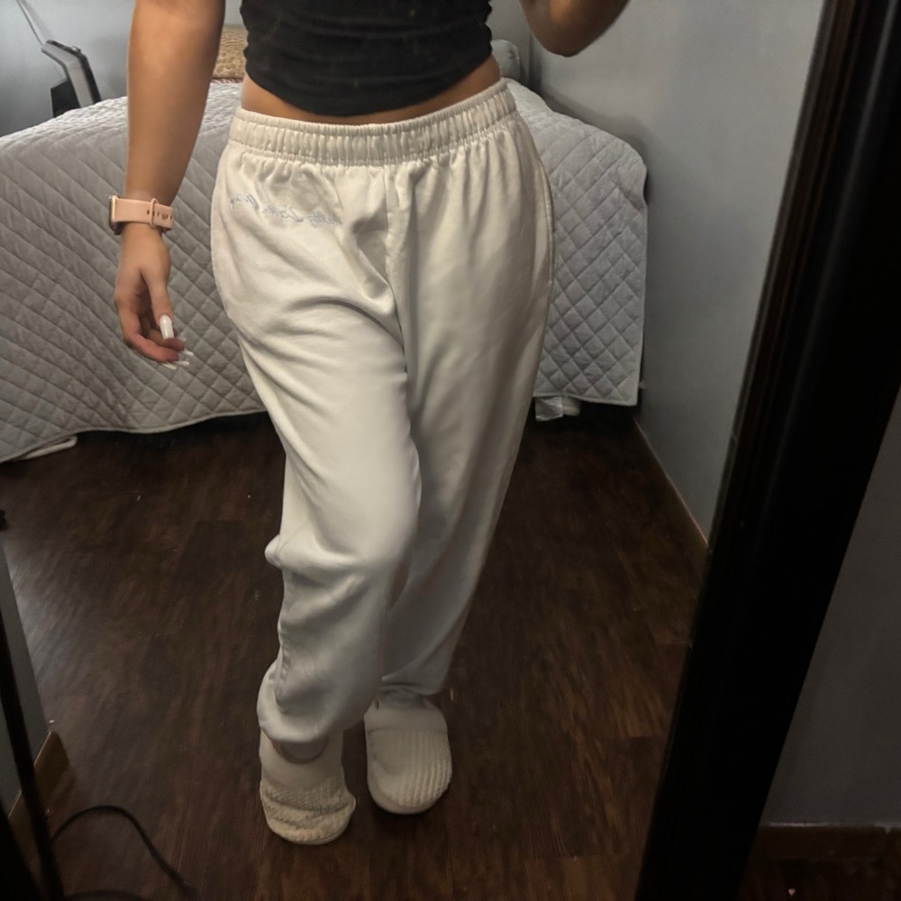 PrettyLittleThing White Joggers